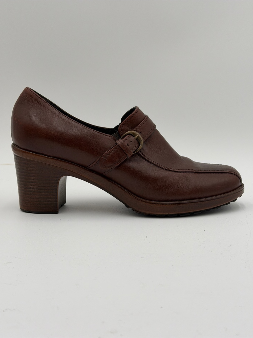 DANSKO sz40 Brown Leather Block Heel Loafer AMAZING